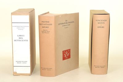Ricciardi Editore, Lirici del Settecento, Monti e Metastasio - Edizione completa in tre volumi