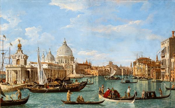 Giovanni Antonio Canal detto il Canaletto - Entrance to the Grand Canal with Punta della Dogana and Santa Maria della Salute