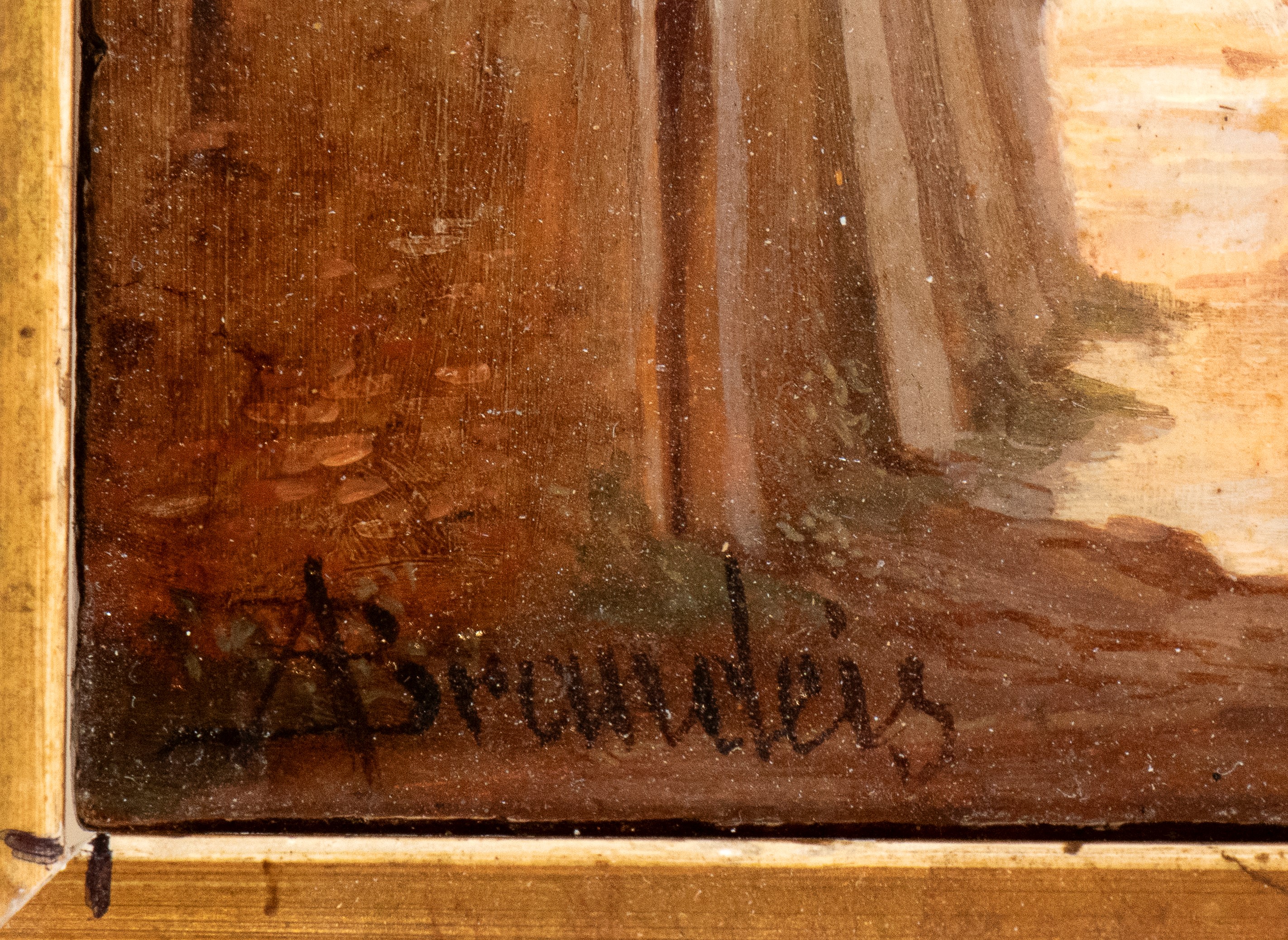 Artista Italiano, XIX Secolo - A. Brandeis, Veduta del Colosseo e Veduta di Castel Sant'Angelo, o...