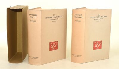 Ricciardi Editore, Ippolito Nievo e Niccolò Tommaseo - Opere (2 volumi)