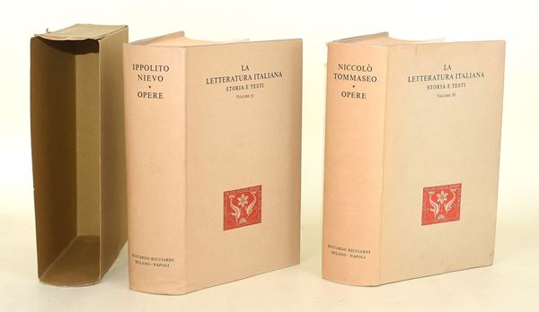 Ricciardi /  Nievo - Tommaseo (2 volumi)