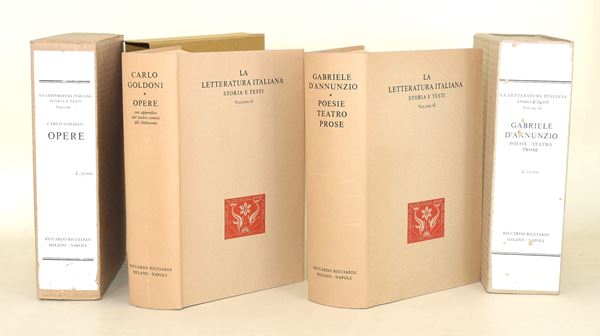 Ricciardi / D'Annunzio - Goldoni (2 volumi)