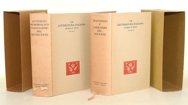 Ricciardi / Trattatisti e Narratori del Seicento - Letterati Memorialisti e Viaggiatori del Settecento (2 volumi)