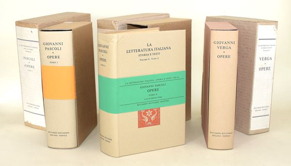 Ricciardi / Verga - Pascoli (3 volumi)