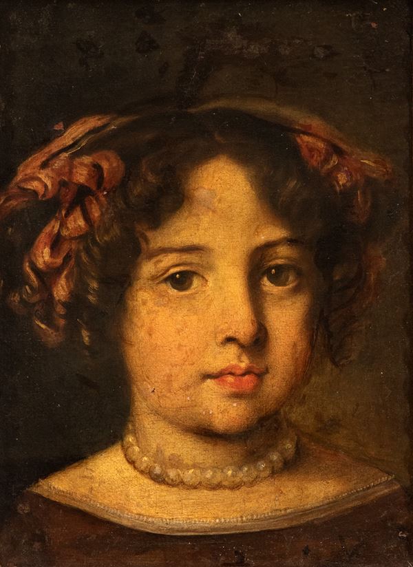 Jacob Ferdinand Voet - Portrait of a young lady with a perl necklace
