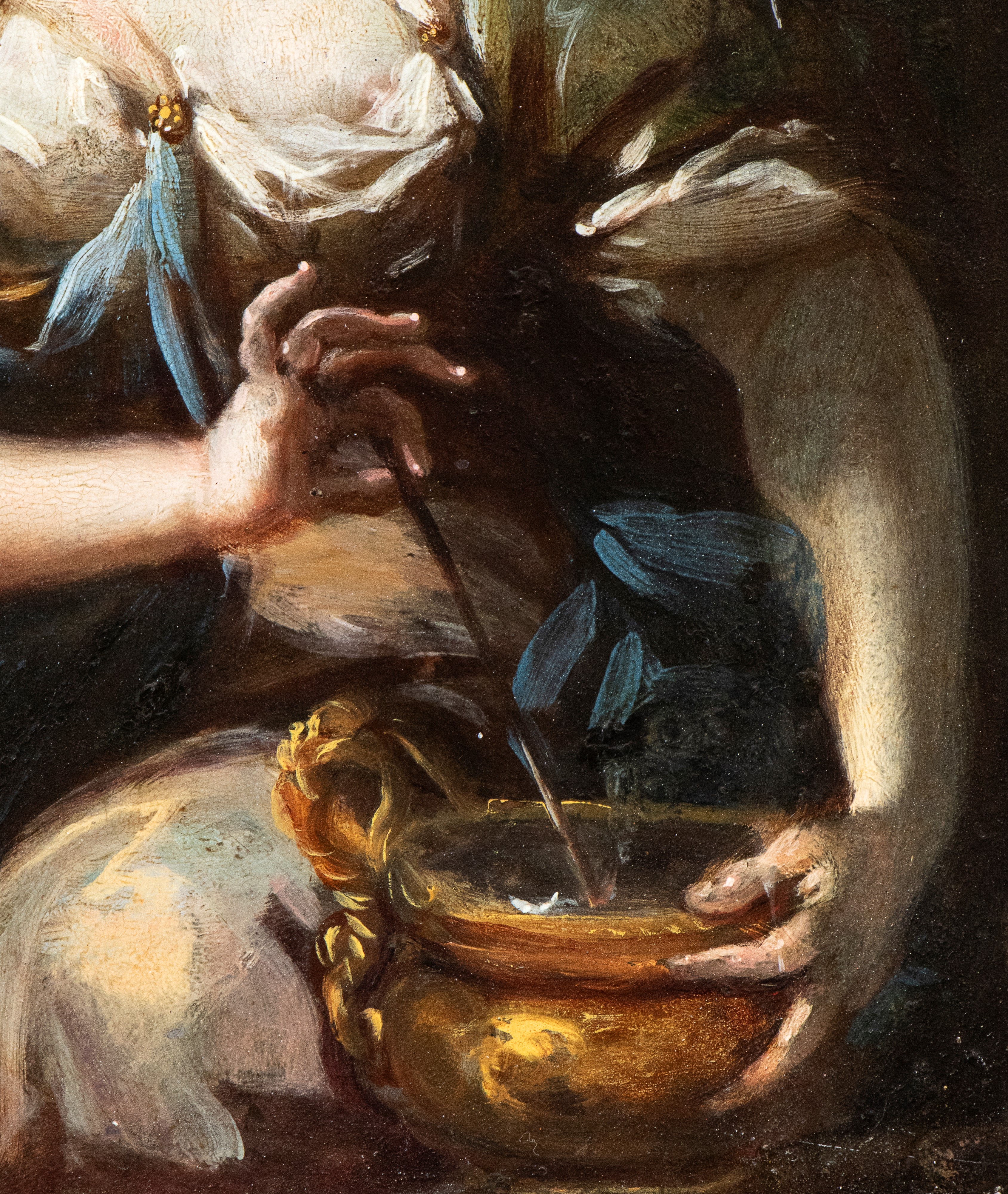 Artista Emiliano, XVIII Secolo - Autore Non Identificato, Allegoria della Temperanza, olio su ram...