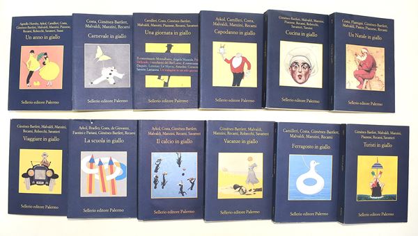 La banda gialla Sellerio Editore Palermo (12 volumi)