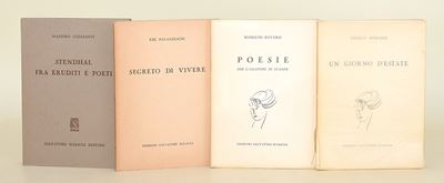 Romanò, Roversi, Palazzeschi, Colesanti, Opuscoli editoriali, Edizioni Salvatore Sciascia (4 volu...