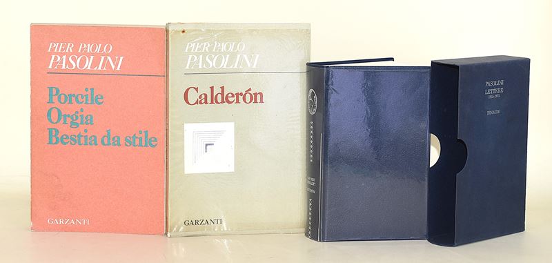 Pasolini Pier Paolo, Lettere 1955-1975, Porcile Orgia Bestia da stile, Calderón - 3 volumi