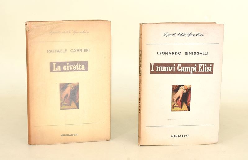Carrieri, La civetta e Sinisgalli, I Nuovi Campi Elisi - Due volumi di prima edizione