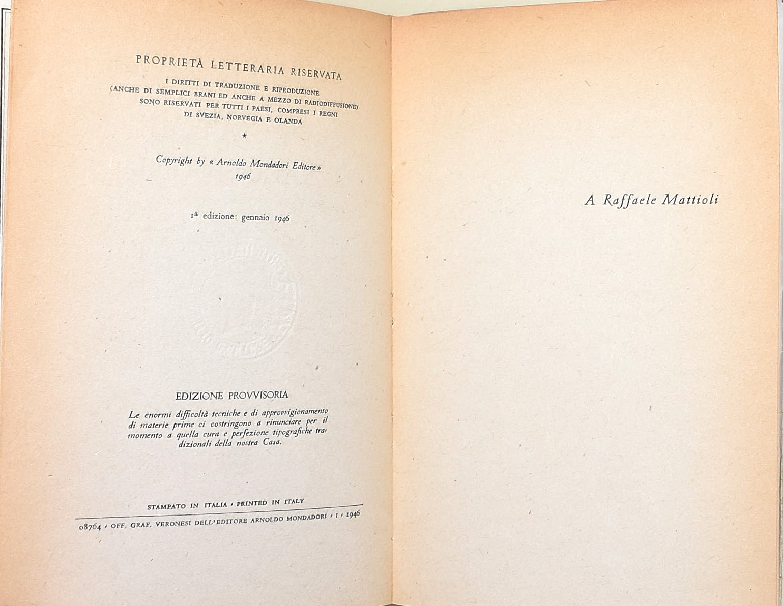 Saba, Umberto: Scorciatoie e raccontini - Prima edizione, 1946