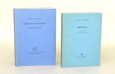 Carlesi, Impronte digitali e Sbarbaro, Resine - due volumi