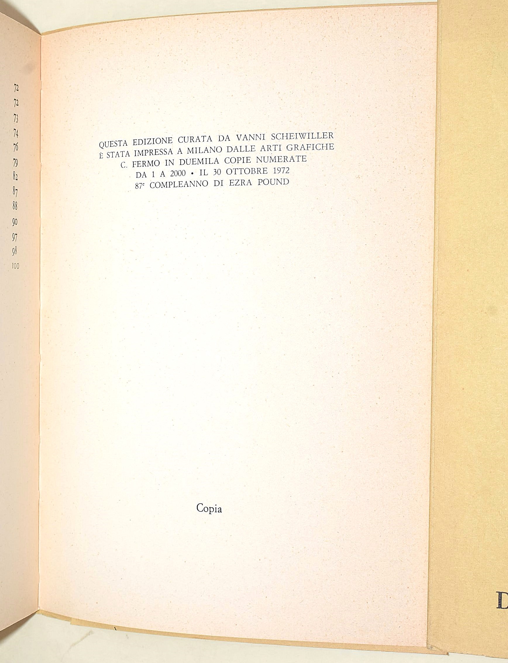 Chilanti, Ezra Pound fra i sediziosi degli anni quaranta e Pound, Lavoro ed usura, Edizioni All'i...