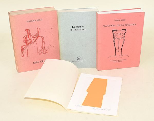 Scheiwiller / Negri - Morandotti - Lunati - Guerrini (3 volumi e una litografia)