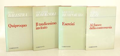 Garzanti/Bemporad, Luzi, Romagnoli, Balestra - Quattro volumi di narrativa italiana contemporanea