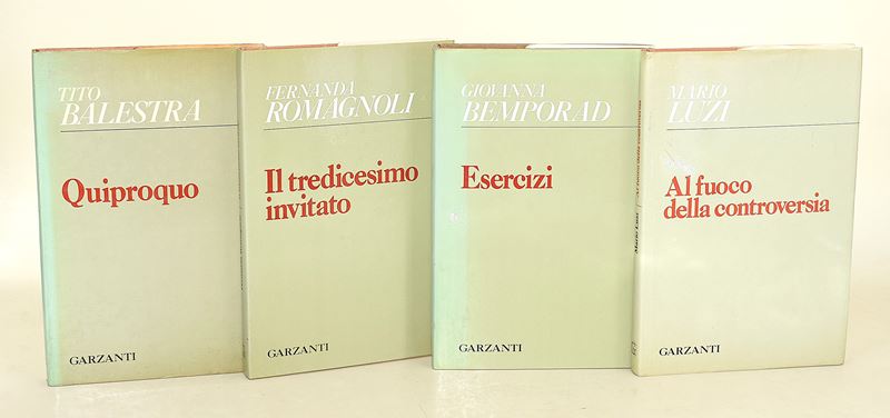 Garzanti/Bemporad, Luzi, Romagnoli, Balestra - Quattro volumi di narrativa italiana contemporanea