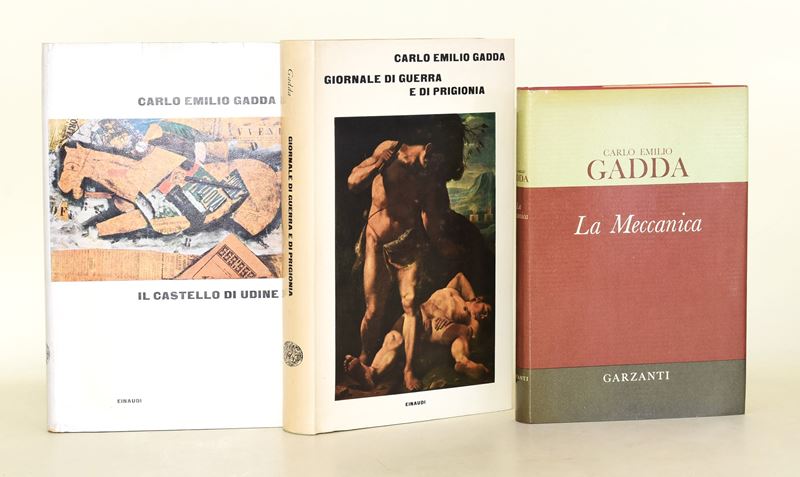 Gadda Carlo Emilio, Tre volumi: La Meccanica, Giornale di guerra e di prigionia, Il castello di U...