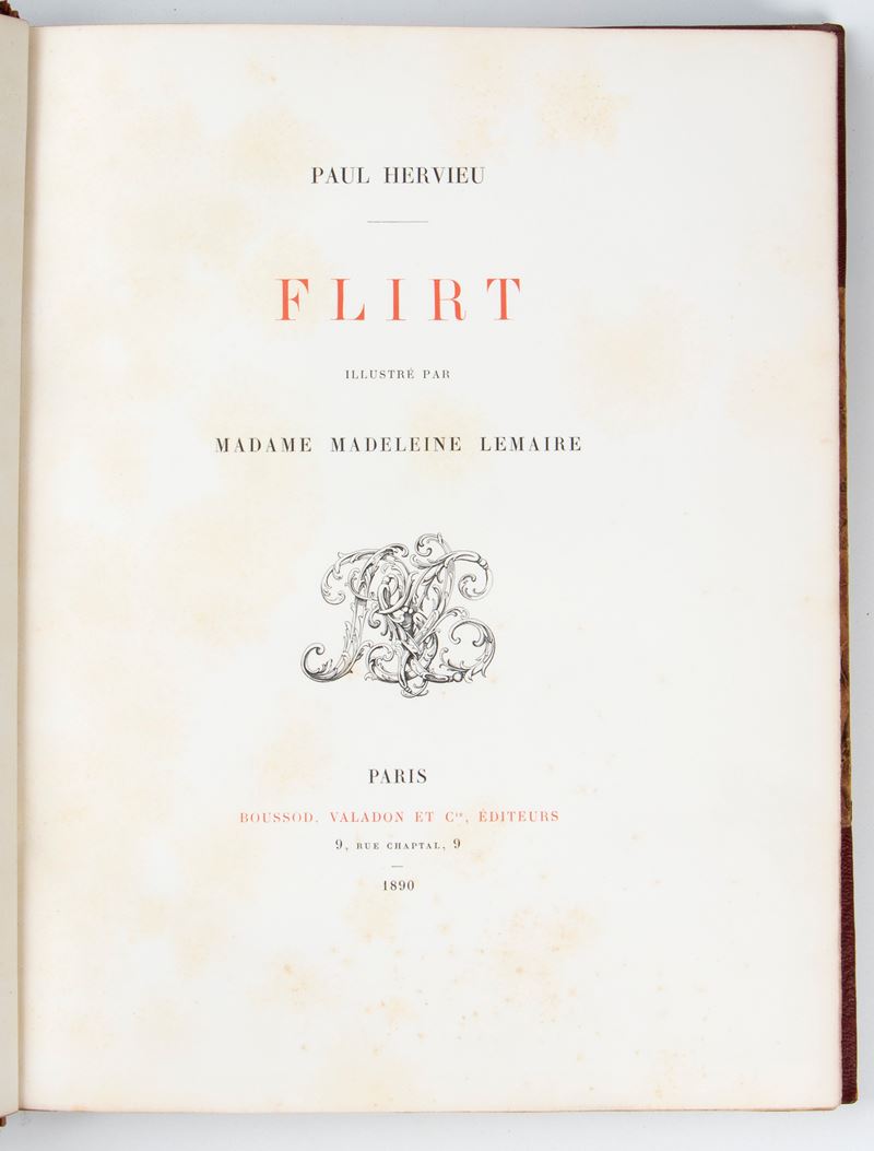 HERVIEU Paul. Flirt illustré par Madame Madeleine Lemaire