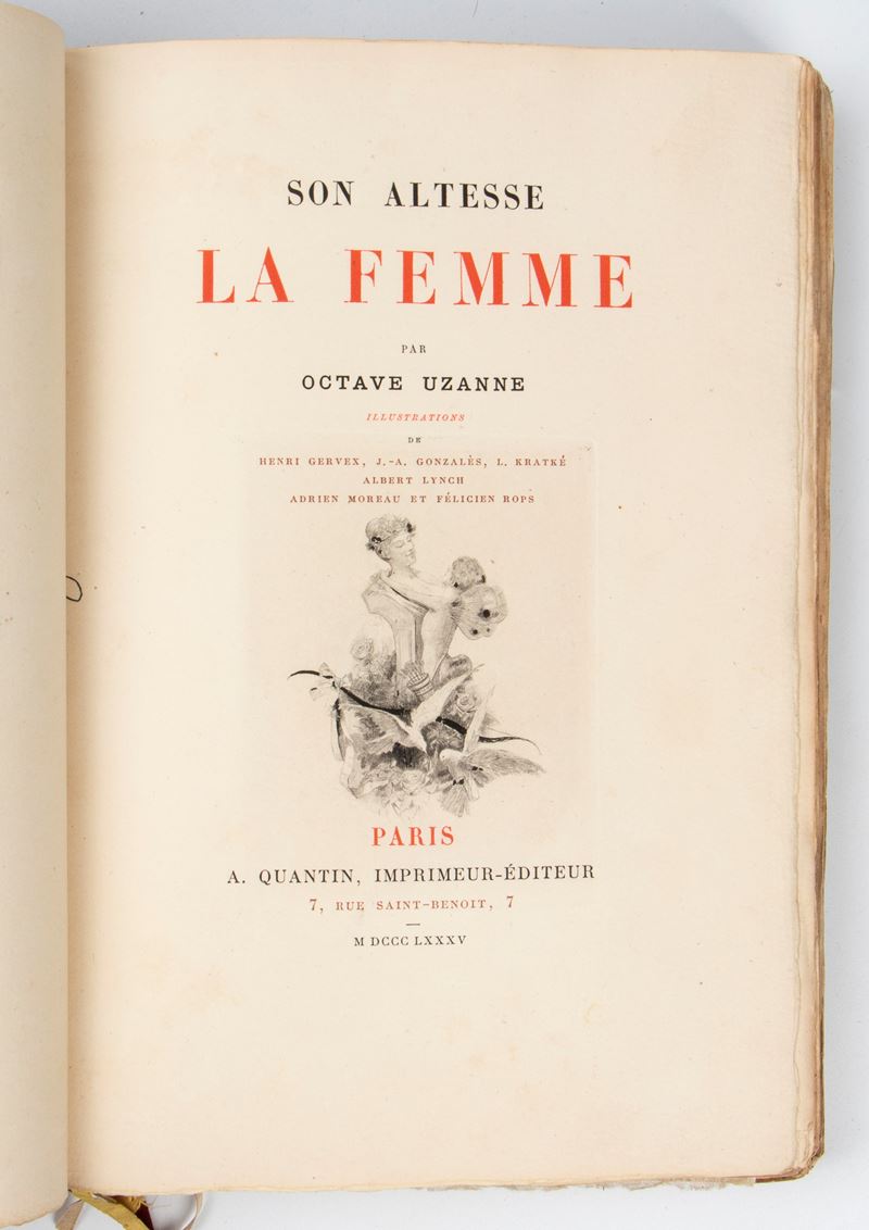 UZANNE Octave. Son Altesse la femme