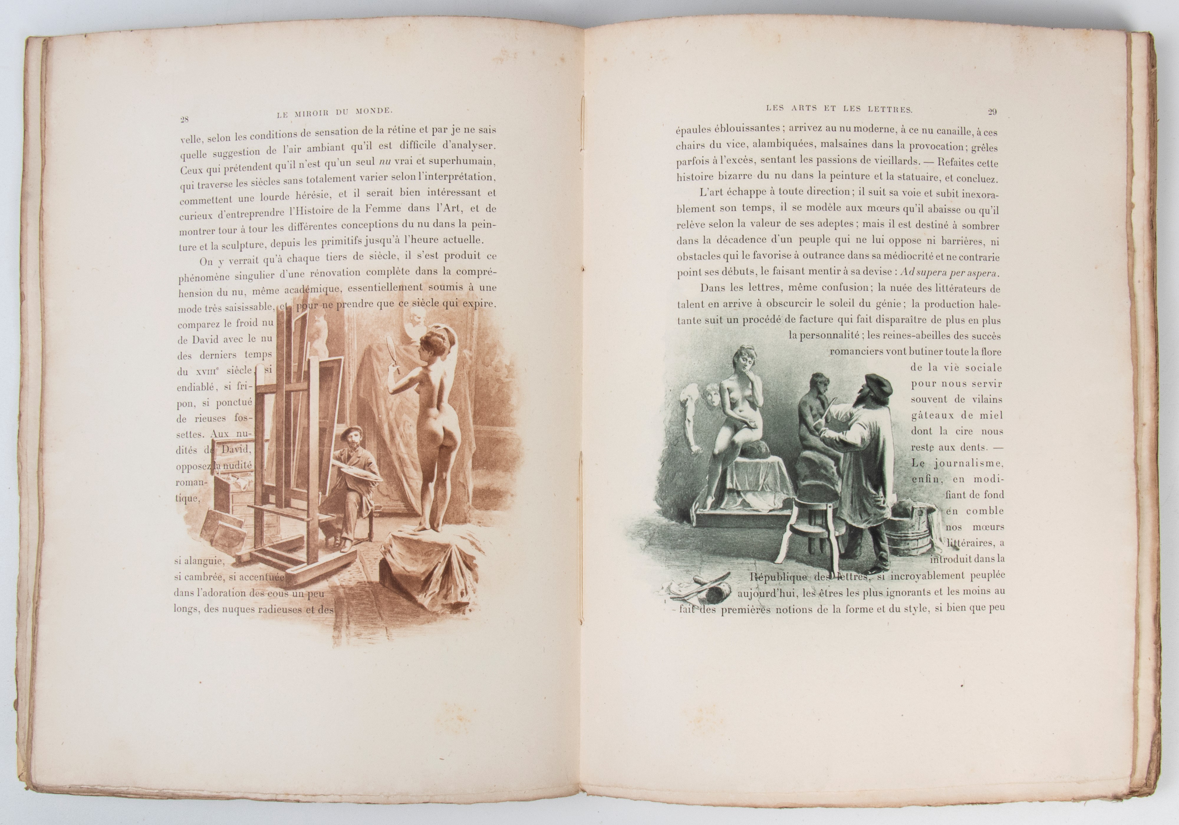 UZANNE Octave. Le Miroir du monde illustrations en couleurs d’apres Paul Avril