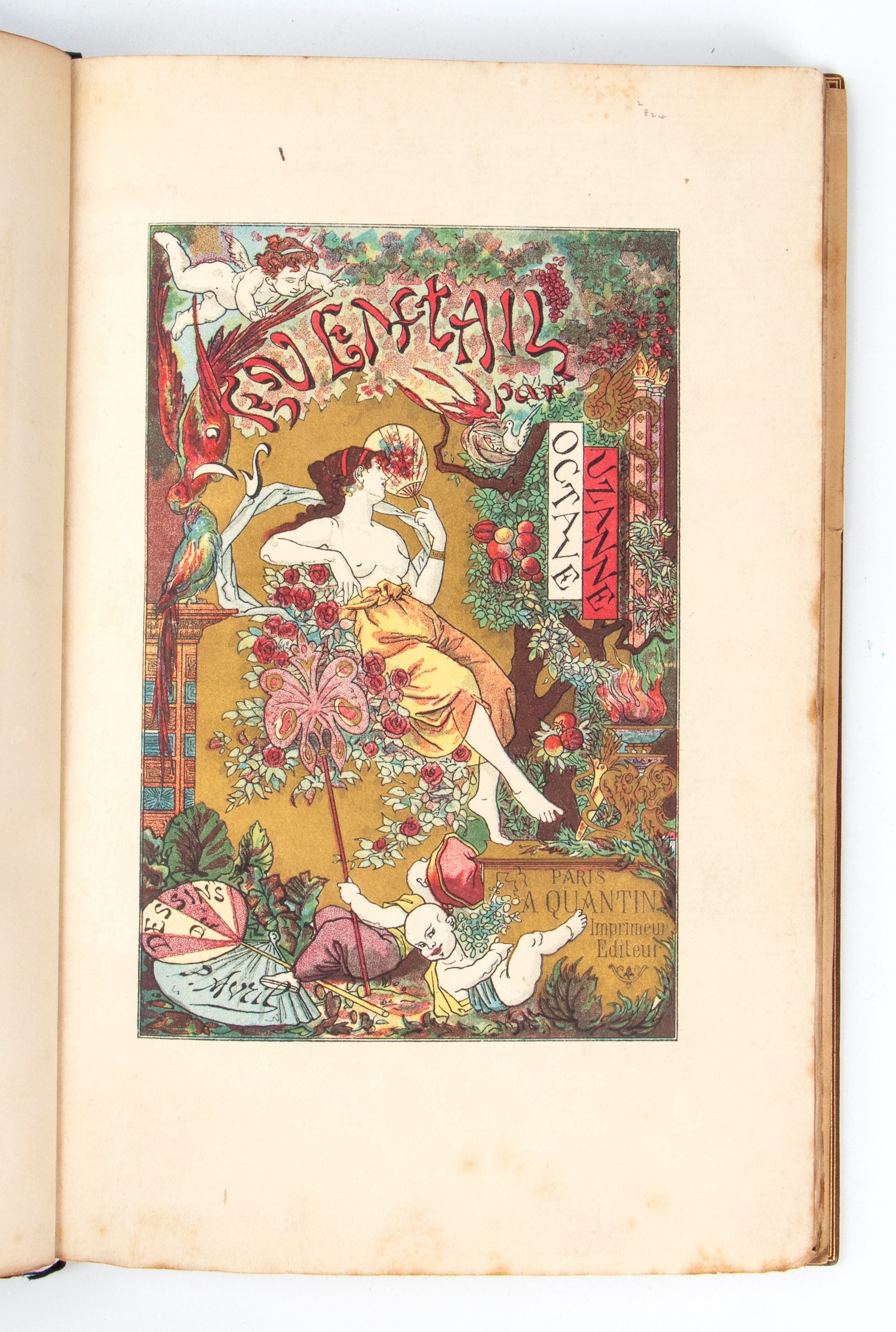 UZANNE Octave. Eventail. Dessins de Paul Avril