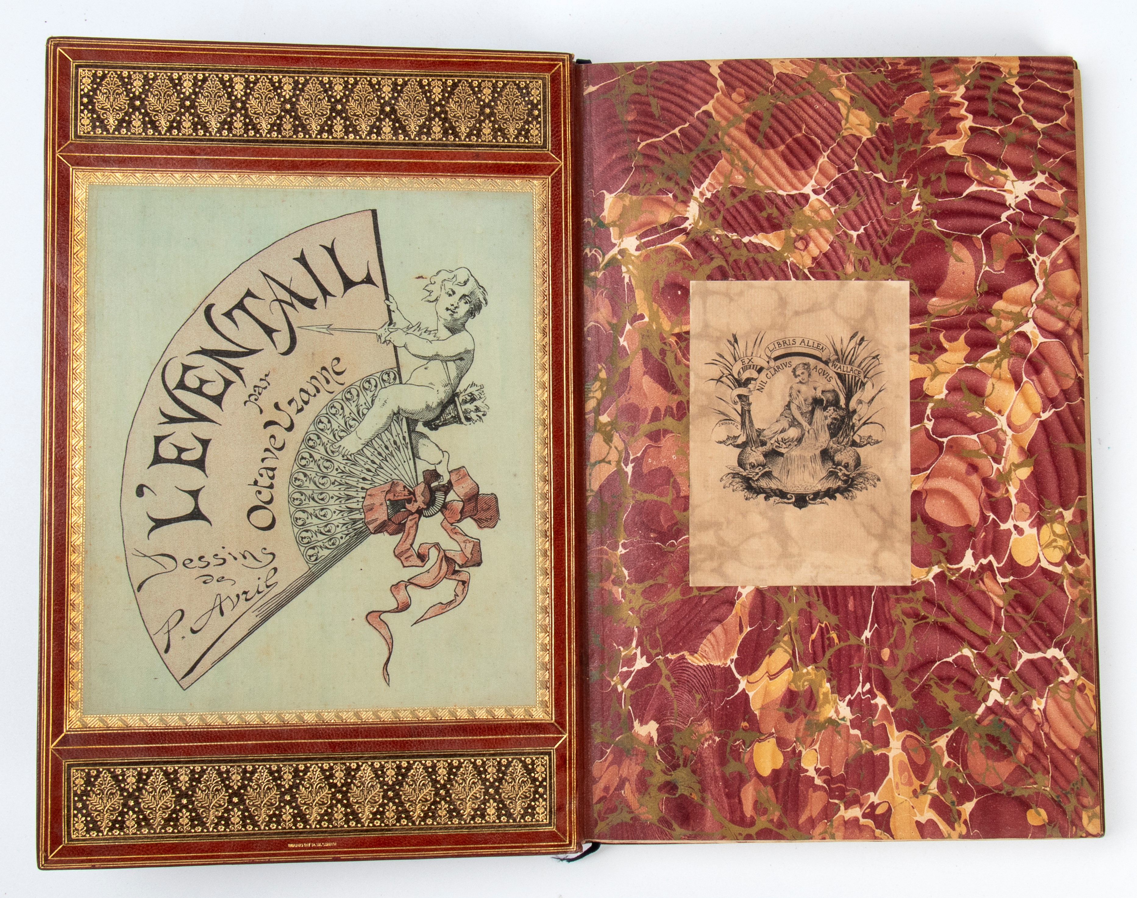 UZANNE Octave. Eventail. Dessins de Paul Avril