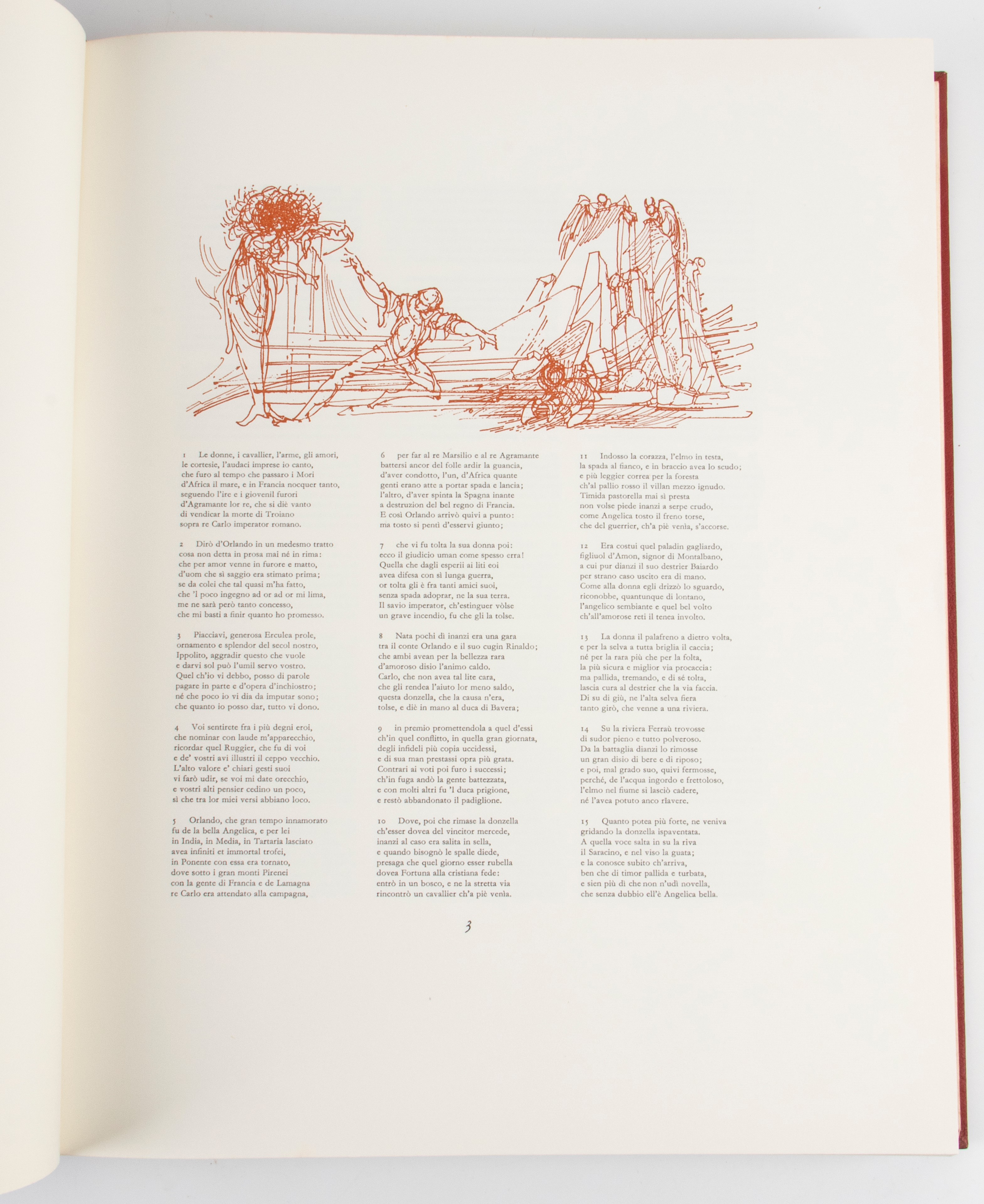 ARIOSTO Lodovico. Orlando Furioso di Ludovico Ariosto e introduzione di Riccardo Bacchelli