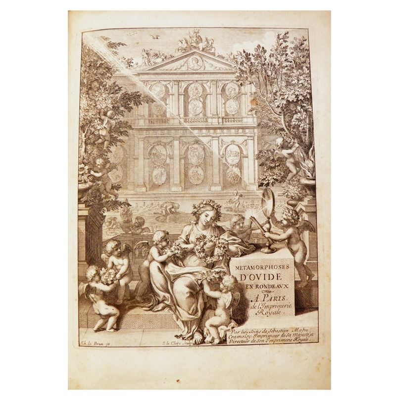 OVIDIUS, CHARLES LE BRUN, SEBASTIEN LE CLERC il Vecchio, FRANÇOIS CHAUVEAU, ISAAC DE BENSERADE. M...