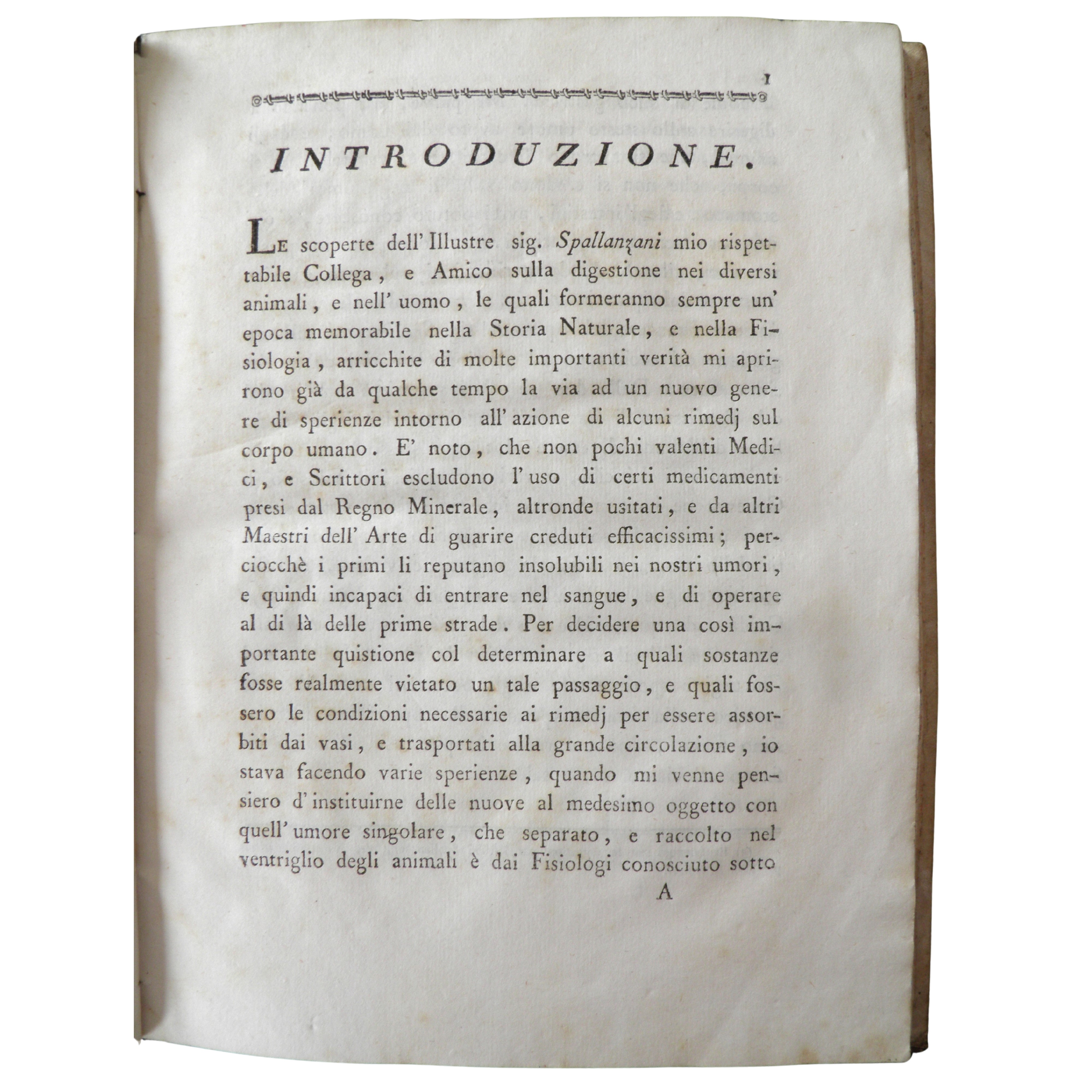 CARMINATI, BASSIANO. Ricerche sulla natura e sugli usi del suco gastrico in medicina, e in chirur...