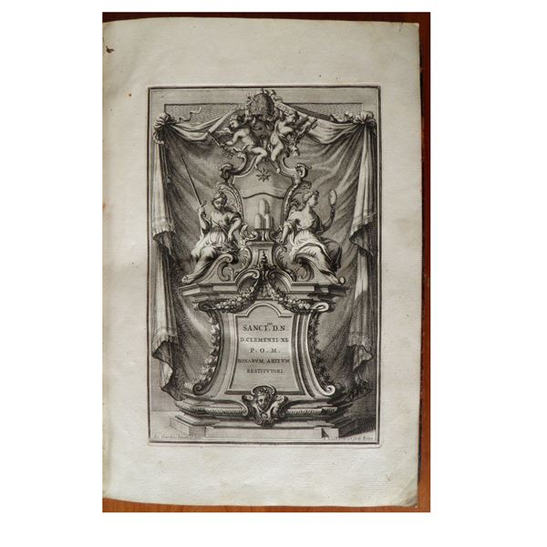 GIOVANNI GIARDINI. Promptuarium artis argentariae ex quo, centum exquisito studio inventis, delineatis, ac in aere incisis tabulis propositis ... invenit et delineavit Joannes Giardini ac in duas partes distribuit. Pars Prima - Altera