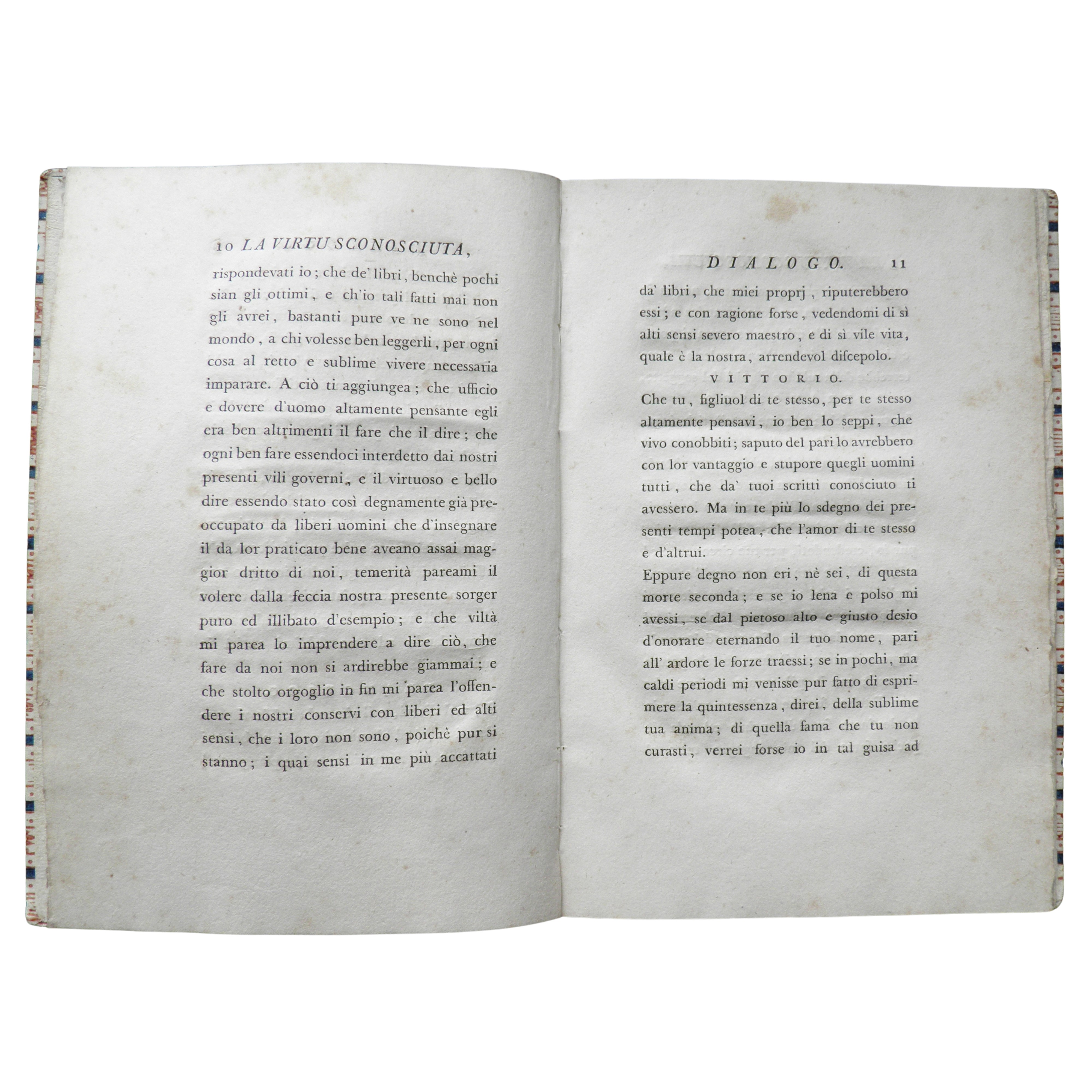 VITTORIO ALFIERI. La virtù sconosciuta Dialogo di Vittorio Alfieri da Asti