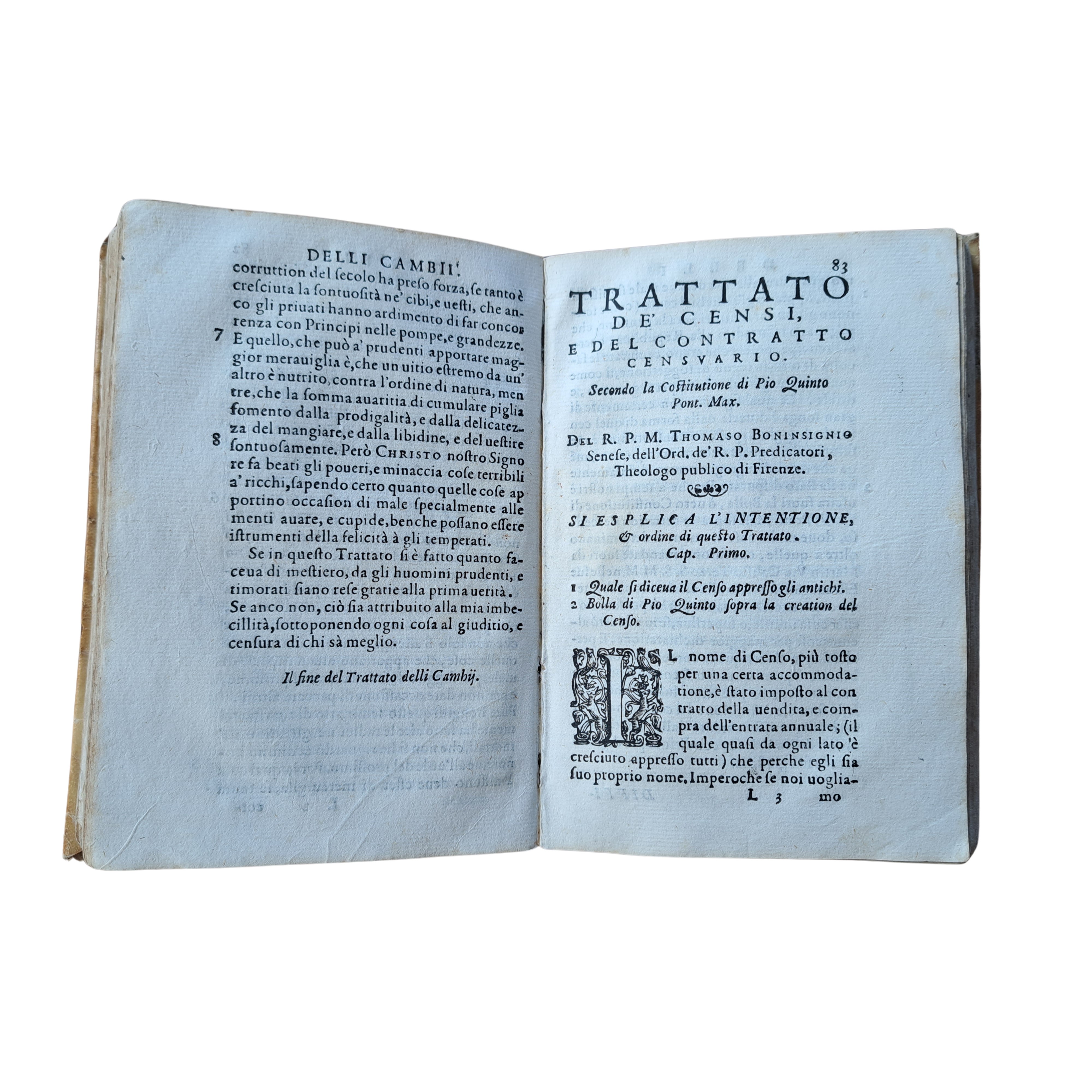 Tommaso BUONINSEGNI. Trattato de’ traffichi giusti et ordinarii, cioè De la Vendita à credenza. [...