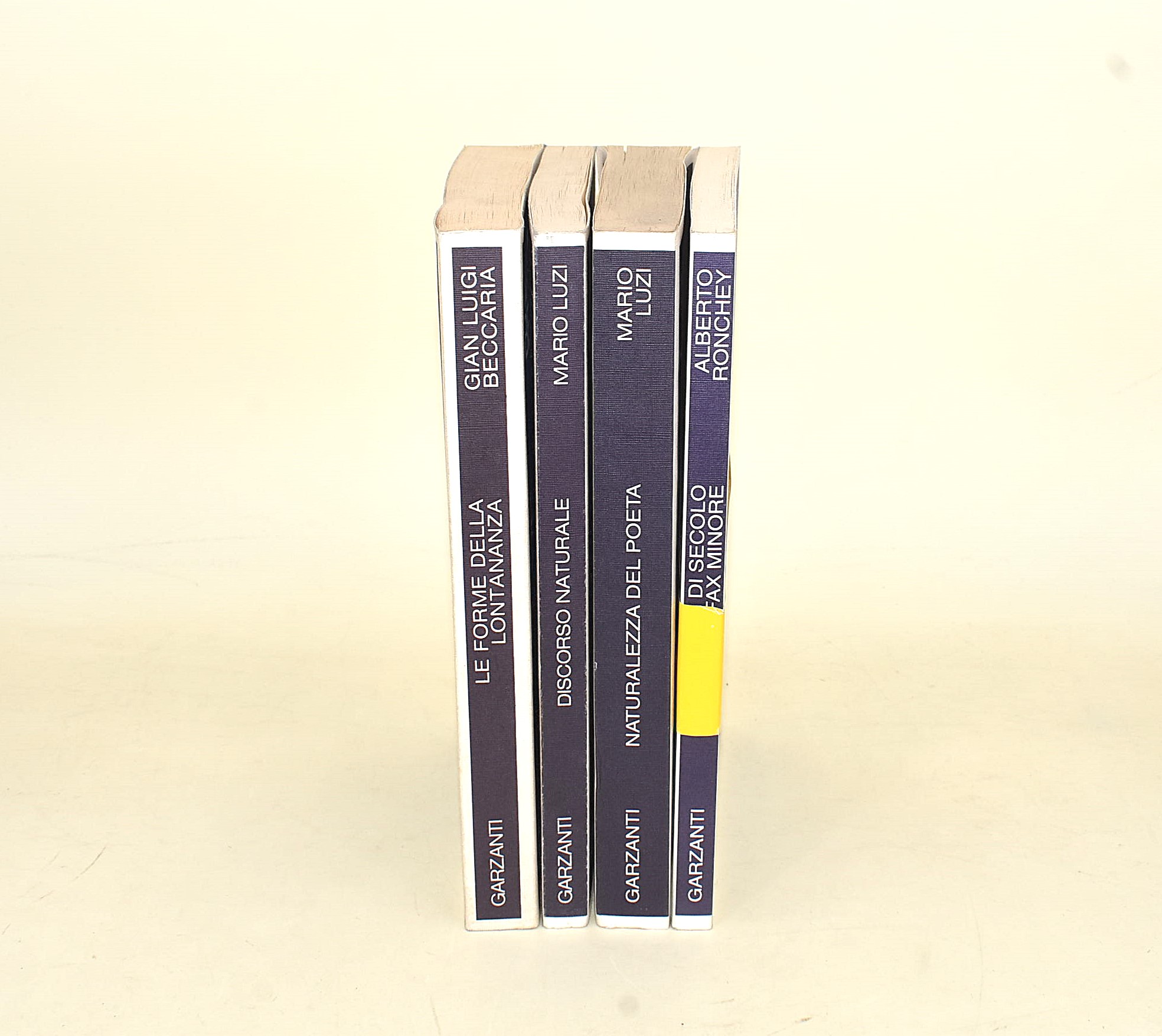 Ronchey, Garzanti - Luzi, Beccaria: Collezione di Volumi Editoriali