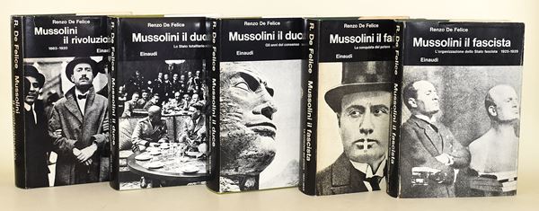 De Felice Renzo: Mussolini (5 volumi)