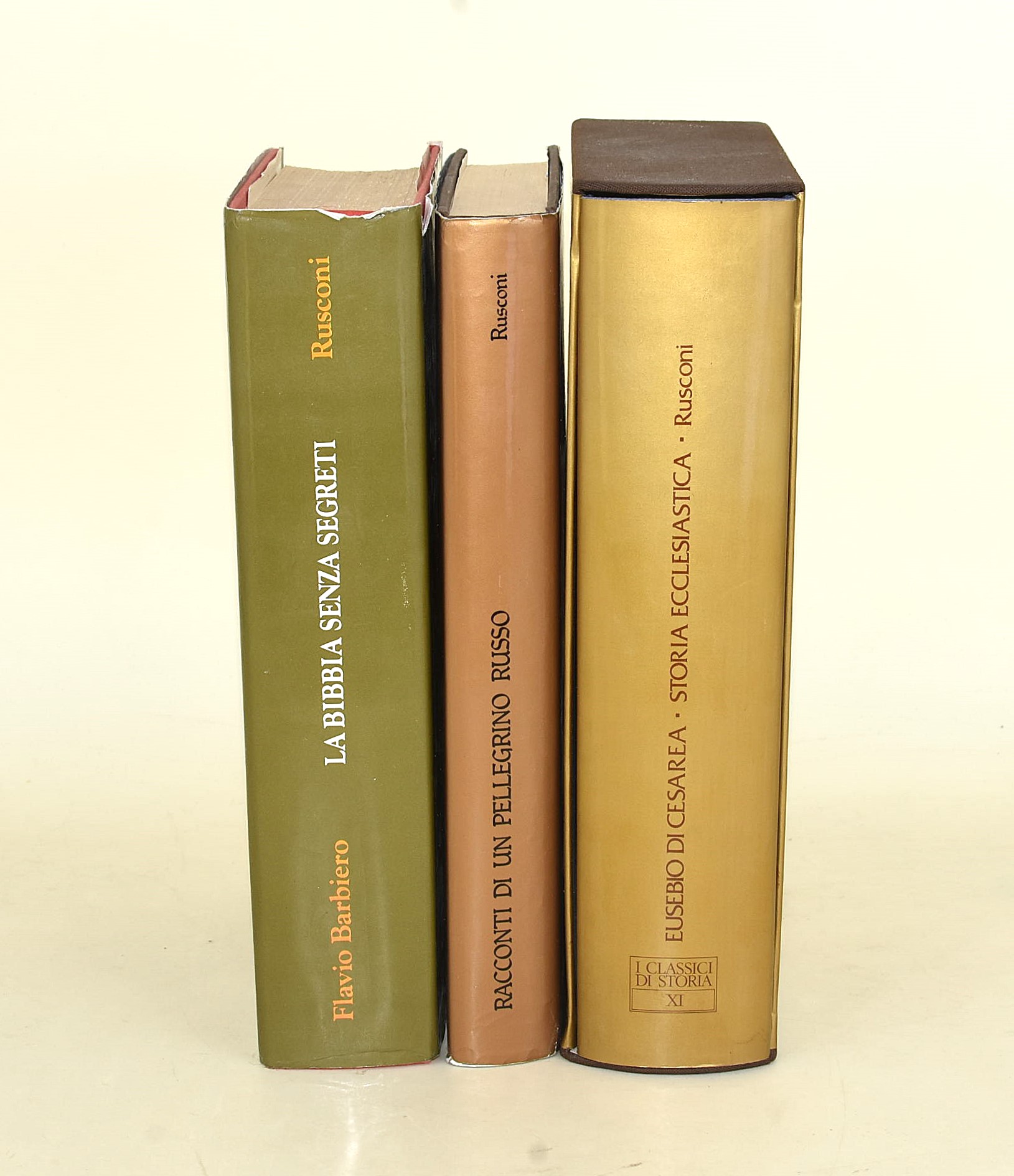 Barbiero, La Bibbia senza Segreti; Eusebio di Cesarea, Storia Ecclesiastica; Pellegrino Russo, Ra...