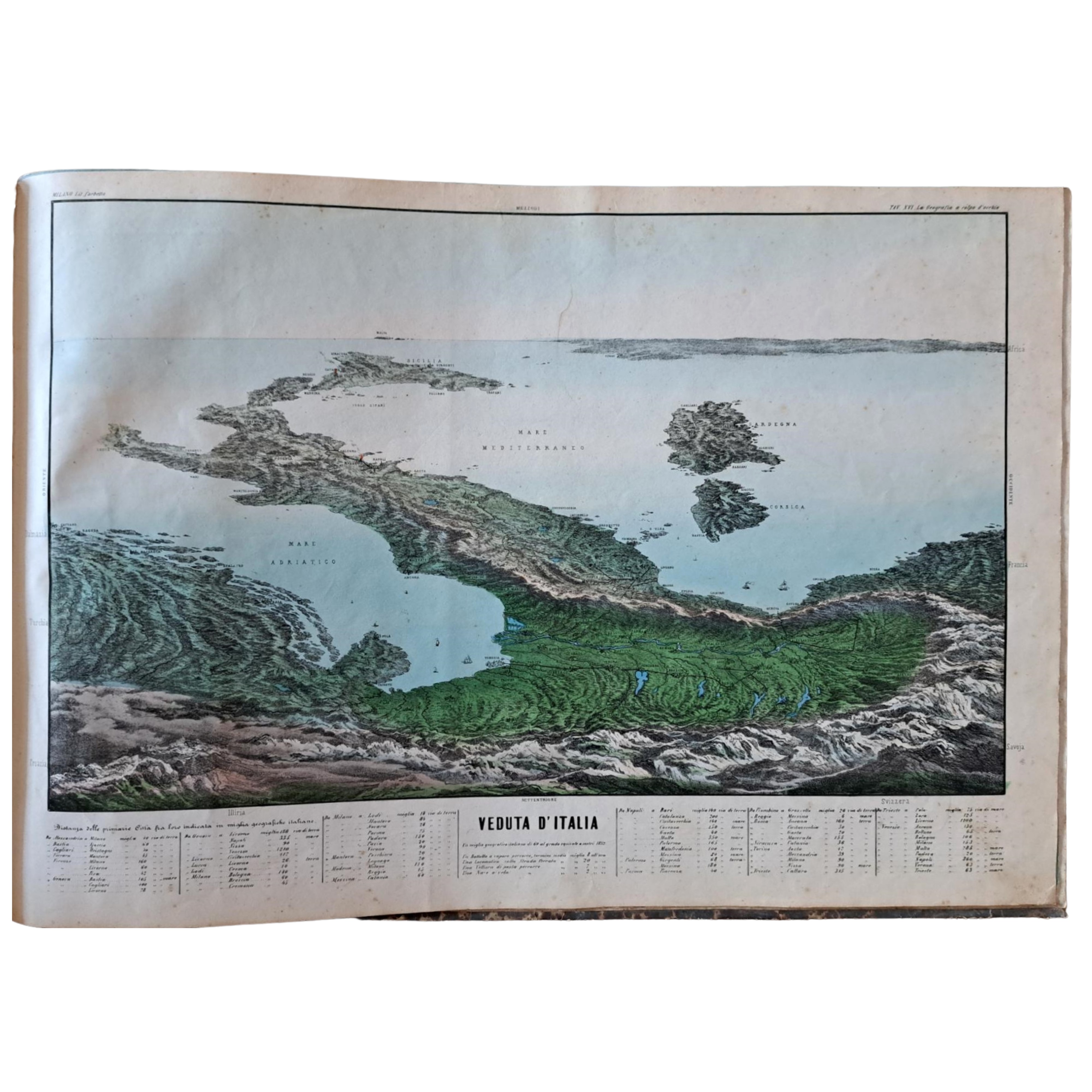 Anonimo, Atlante Geografico: Nozioni di Geografia, Storia e Statistica in 16 Tavole Litografiche