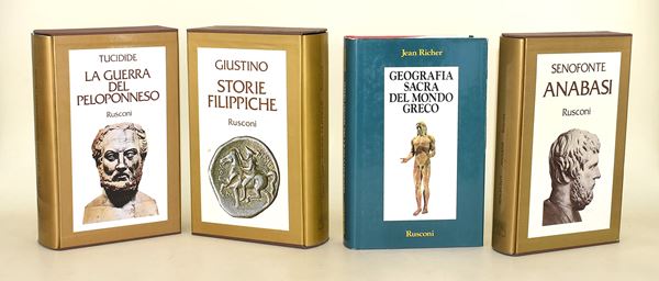 Rusconi / Storia Greca - Giustino - Senofonte - Tucidide (4 volumi)