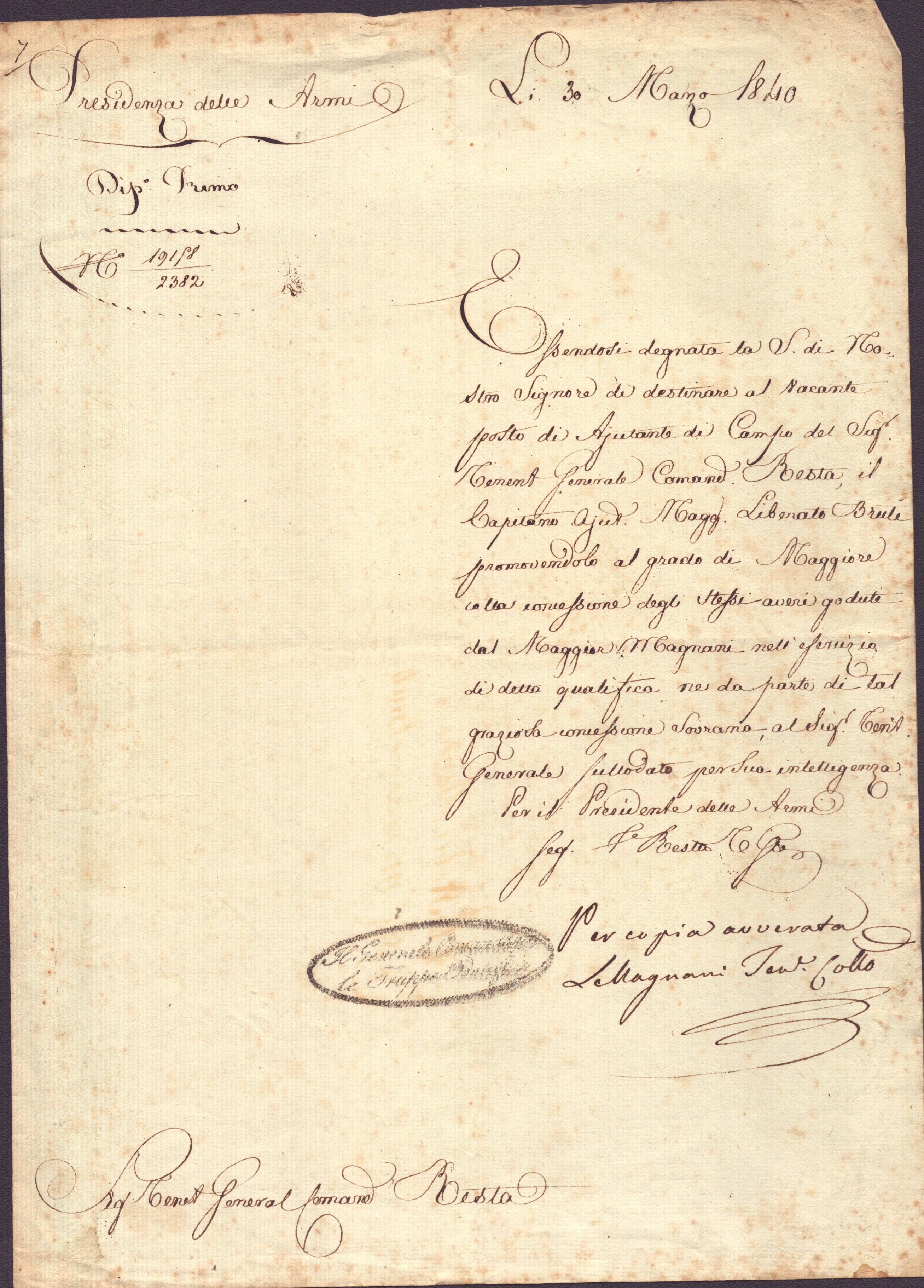 Corrispondenza composta da più di quindici documenti, costituita da lettere su carta intestata de...