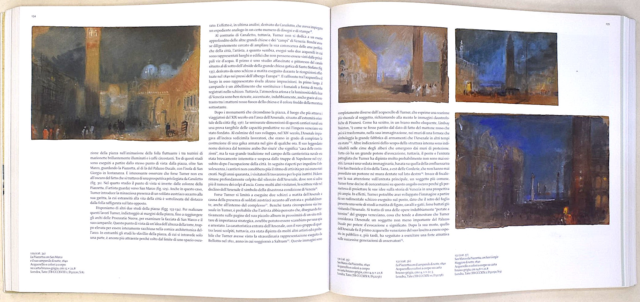 Turner and Venice e Venezia e Bisanzio, Due volumi sull'arte veneziana
