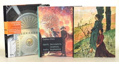 opere dei Macchiaioli e dell'Ottocento Italiano, 3 volumi illustrati