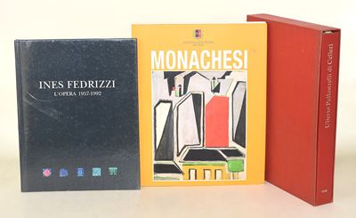 Monachesi, Uberto Pallastrelli di Celleri, Ines Fedrizzi - Serie di tre volumi su autori e monogr...