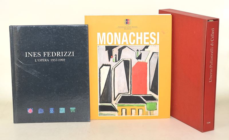 Monachesi, Uberto Pallastrelli di Celleri, Ines Fedrizzi - Serie di tre volumi su autori e monogr...
