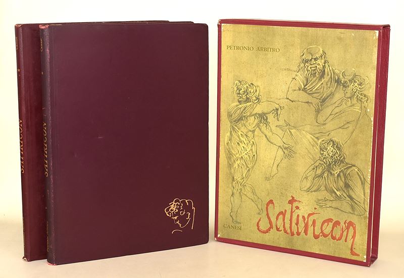 Petronio Arbitro, Satiricon con tavole di Fabrizio Clerici, edizione limitata n. 167/1000 (1963)