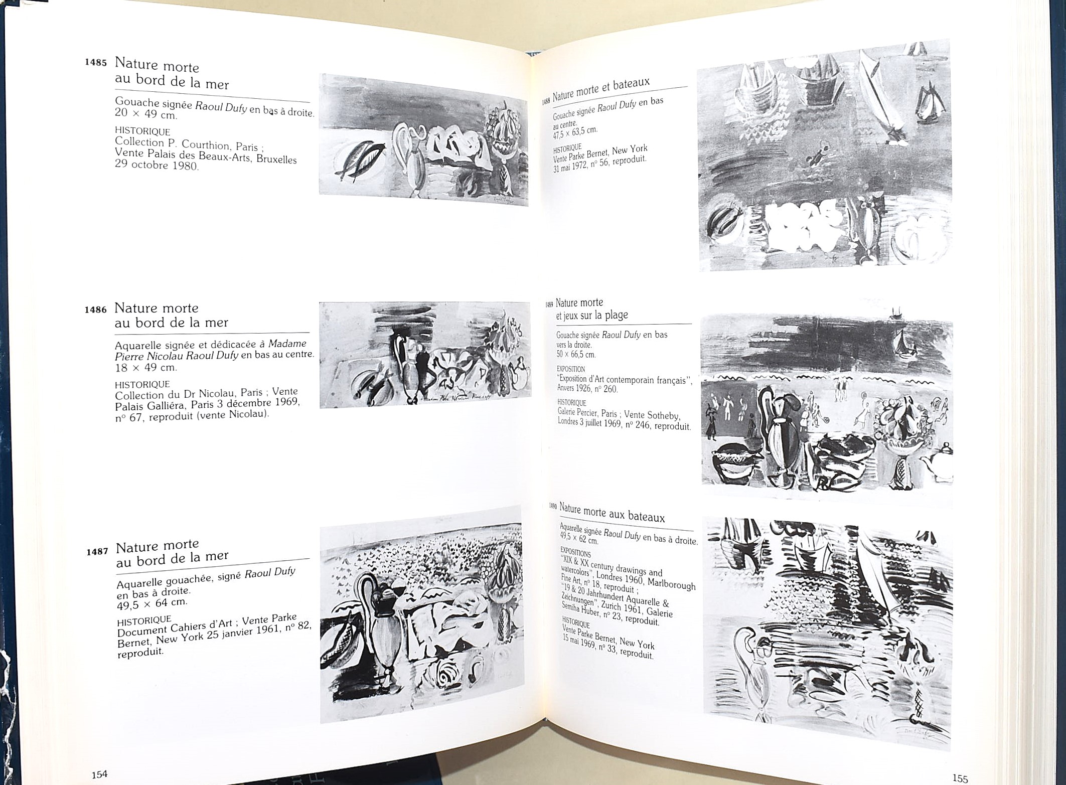 Raoul Dufy, Catalogue raisonné des aquarelles, gouaches et pastels (1982)