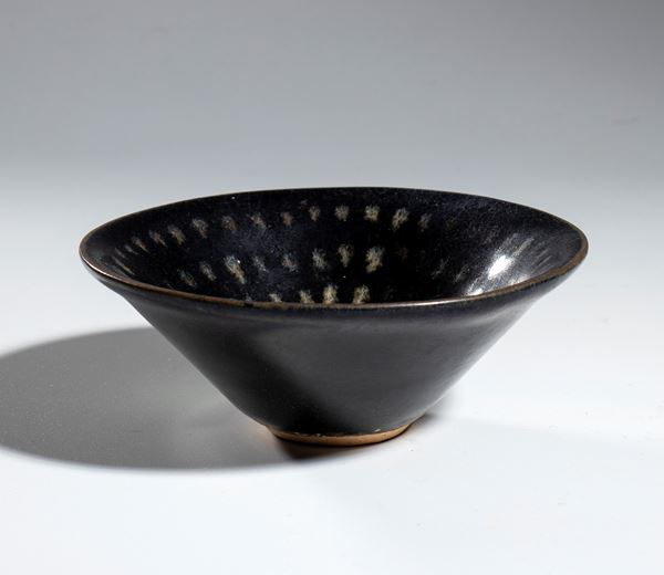 Jizhou kiln black glazed porcelain bowl, China