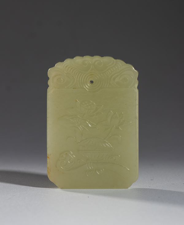 Jade pendant ornament, China 