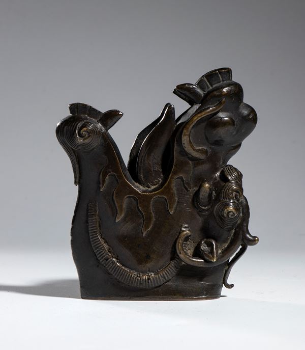  Bronze figures in the shape of mythological animals, China