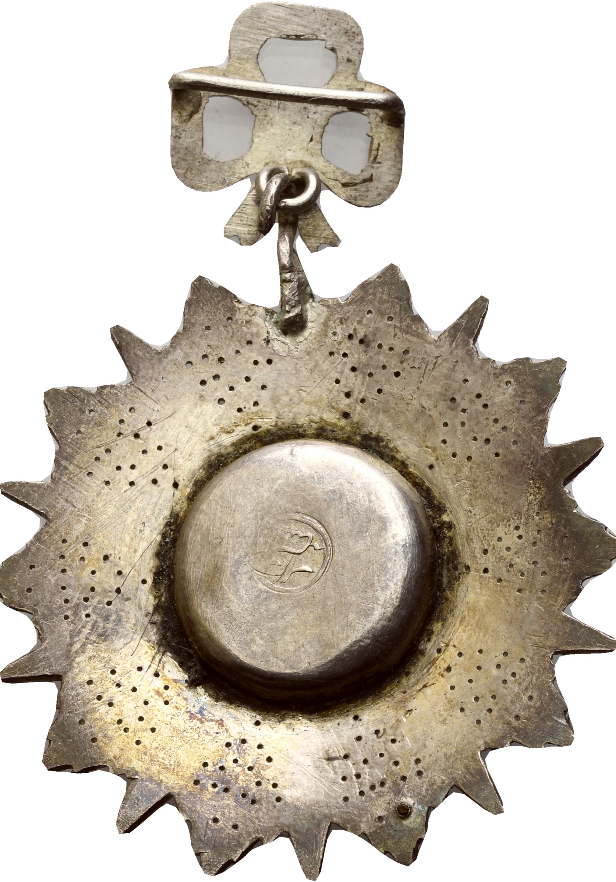 Ordine di Nīshān al-Iftikār, Insegna di Commendatore in argento, Tunisia, fine XIX secolo