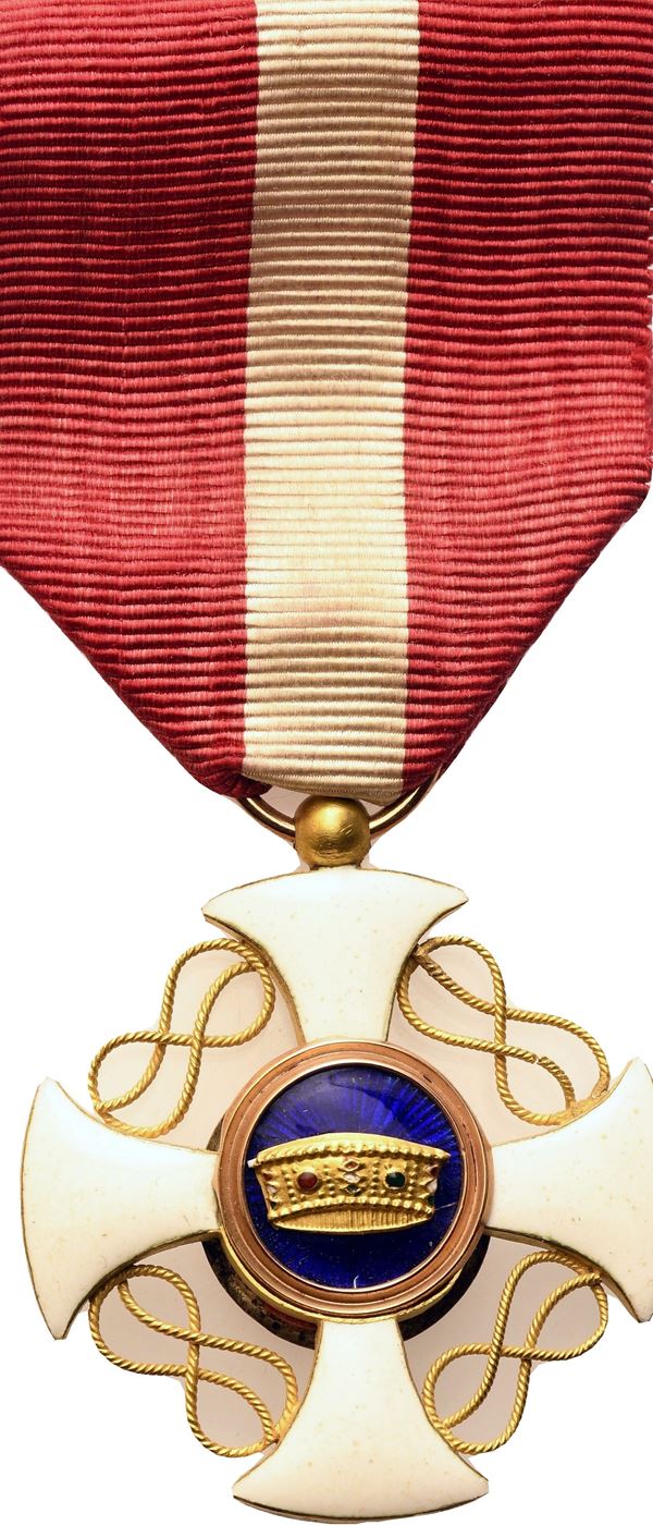 Italia, Regno, Periodo Umbertino, Ordine della Corona, insegna di cavaliere