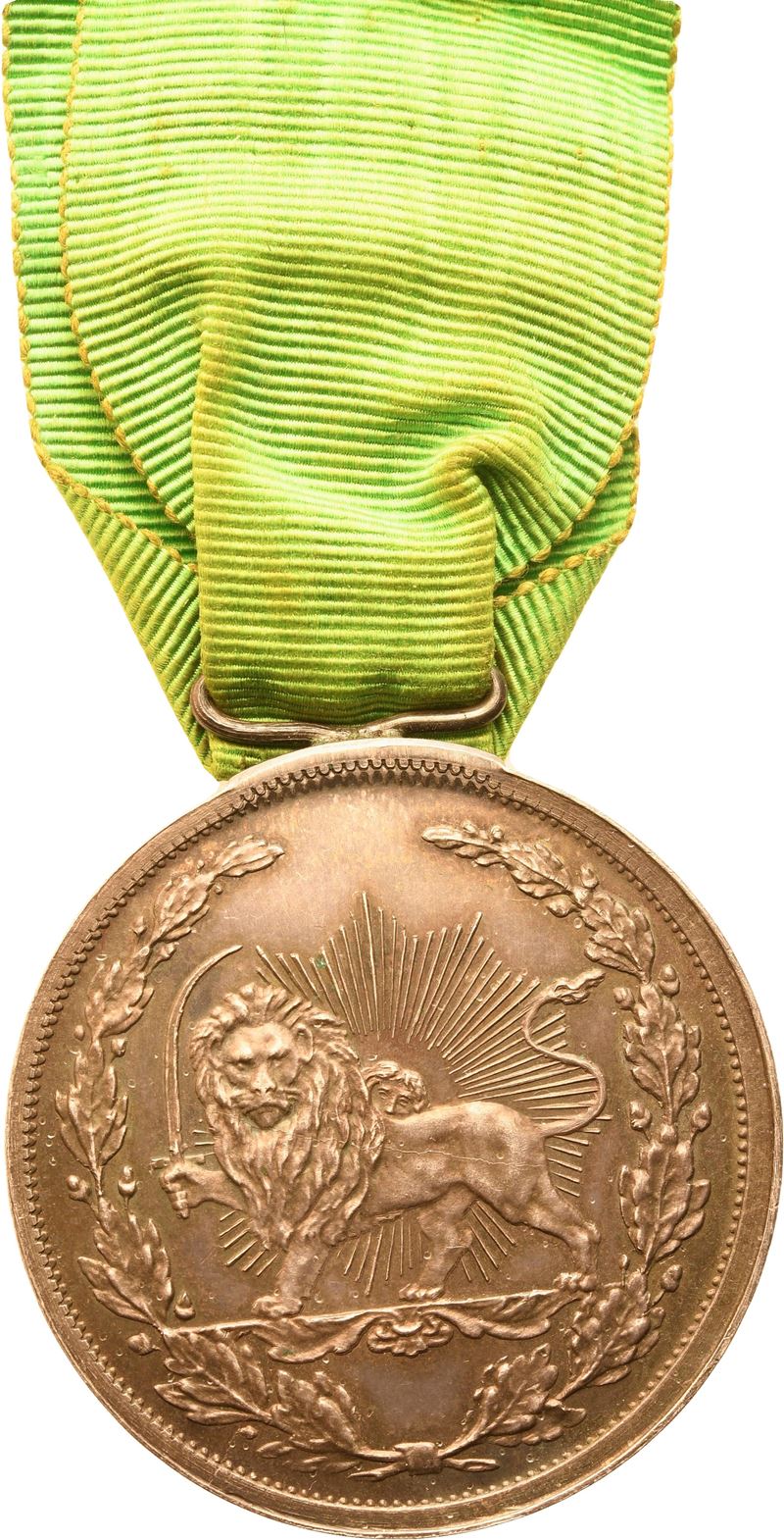 Ordine del Sole e del Leone, medaglia in argento per militari, Persia, Iran, primo quarto XX seco...